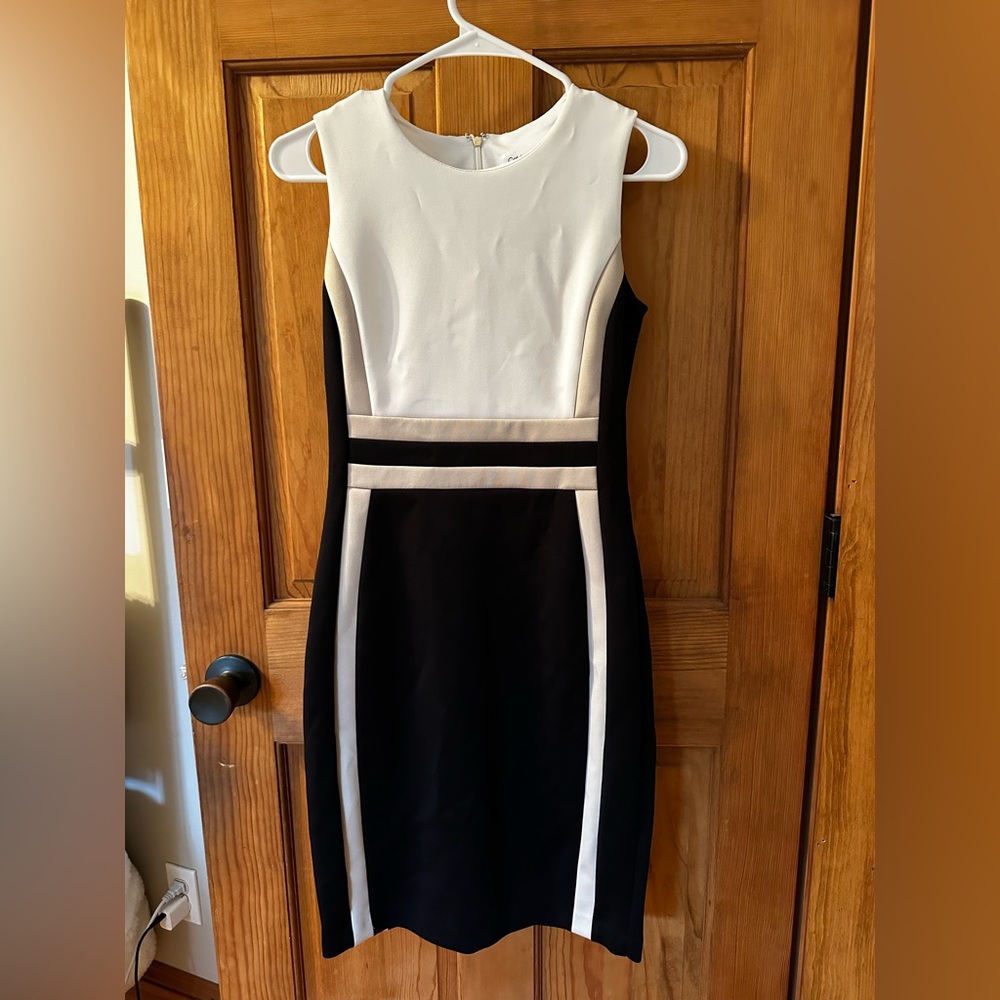 Calvin Klein Black and White Mini Dress